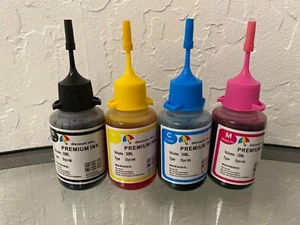 4x30ml Refill ink HP 67 67XL DeskJet 1255 2755 2752 2732 4155 4152 4140 - Picture 1 of 2