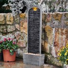 Garden Water Feature LED Straight Waterfall Fountain Plug-in Grey Teamson Home
