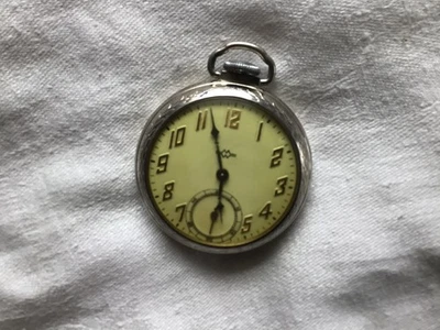 Reloj Bolsillo Ingraham Vintage Funcionando Foto 1 de 4