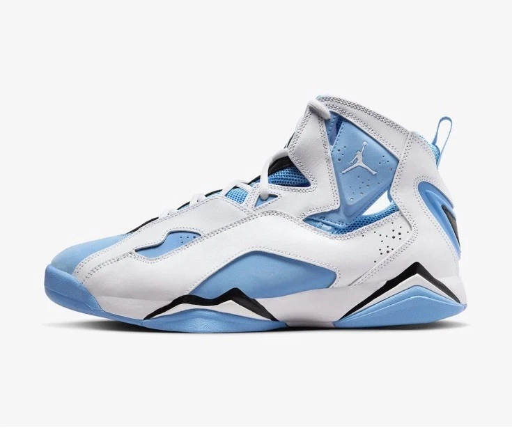 Jordan True Flight branco Carolina azul universitário masculino 9 atlético 342964 140 - Imagem 1 de 4