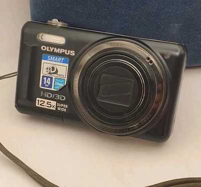 Olympus VR-330 14.0MP Digital Camera Tested and Working SD-card 8gb - Image 1 of 4