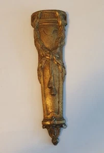 Messingbeschlag - Gründerzeit Verzierung für 7 cm Säule 21 x 6 cm um 1900 - Bild 1 von 5