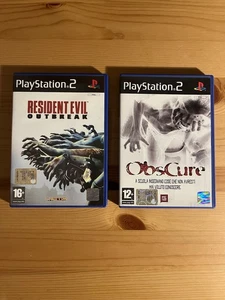 Lotto Giochi Horror Ps2 x2 ITA Resident Evil Obscure - Foto 1 di 4