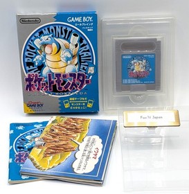 Pokemon Blue ver. Nintendo Gameboy GB Authentic Japanese Game boy Boxed Tested