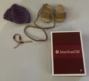 American Girl Julie’s Accessories Hat Sandals And Bracelet - Picture 1 of 1