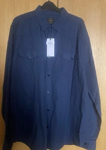 Camisa para hombre "NEXT" Premium azul marino 100 % algodón talla XXL 48/50 NUEVA CON ETIQUETAS PRECIO DE VENTA SUGERIDO POR EL FABRICANTE 35 £ - Imagen 1 de 11