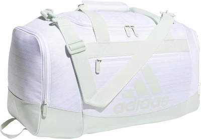 Bolsa de Duffel Adidas Defender IV Gym 2 Tons Branco Verde Pequena 20x11x11.5 VIAGEM NOVA - Imagem 1 de 4
