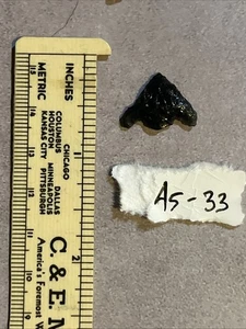 Authentic Obsidian Arrowhead Northwest/Southwest/Southern CA Estate Find A5-33 - Picture 1 of 2