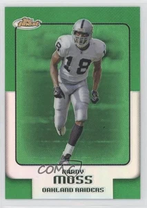 Topps Finest Green Refractor 2006/199 Randy Moss #5 Salón de la fama - Imagen 1 de 3