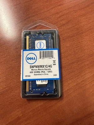 ✅ Genuine Dell Memory Upgrade ✅ 4GB ✅ 1600MHz ✅ SNPNWMX1C/4G ✅ PC3L-12800 SEALED - Image 1 of 4