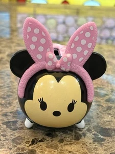 Disney Tsum Tsum Minnie Mouse Easter Coin Bank – Pink Bunny Ears – Rare - Picture 1 of 6