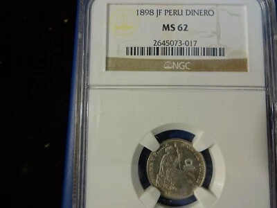 Peru 1898, un dinero MS 62 - Image 1 of 4