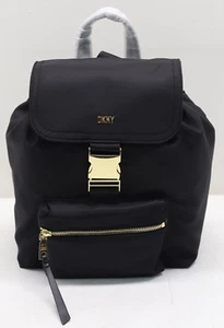 DKNY Yugo Backpack - Black/Gold - NEW - Picture 1 of 8