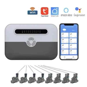WiFi Smart 8-Zone Sprinkler Controller Watering Programmer Irrigation Timer - Picture 1 of 36