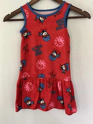 VESTIDO ROJO ZAG MIRACULOUS LADYBUG SUPER HERO NIÑA TALLA 4-5 Foto 1 de 4