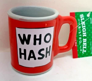 2024 Bioworld NEW Mini "WHO HASH" Sculpted Ceramic Mug - 3oz - Picture 1 of 3