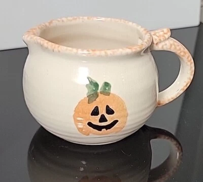 Esponja laranja e branco creme abóbora decoração Halloween/outono - Imagem 1 de 3