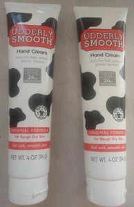 2 Udderly Smooth Hand Cream 4 oz Free Shipping - Picture 1 of 2