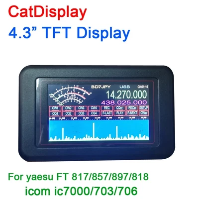 ECU CatDisplay For YAESU FT817/818/857/897 Record Voice ICOM IC7000/703/706 - Image 1 of 4