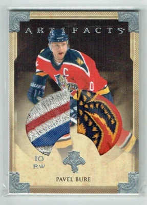 13-14 UD Upper Deck Artifacts  Pavel Bure  1/1  Jay Tyler Custom Patches Card - Image 1 of 2