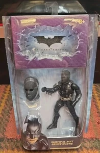 The Dark Knight Batman Survival Suit Bruce Wayne Movie Masters Figure Mattel NEW - Picture 1 of 2