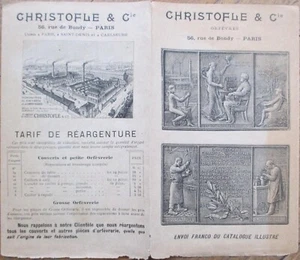Christofle Silver 1890 Trade Catalog Advertising Brochure Paris, France Flatware - Picture 1 of 3