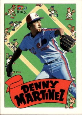 1992 Topps Kids Denny Martinez #10a Montreal Expos 8D - Image 1 of 2