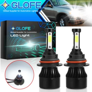 For 2001-2005 Ford Explorer Sport Trac White LED Headlight Hi/Lo Kit Bulbs 6000K - Picture 1 of 8