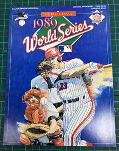 1989 World Series Program Oakland A's VS San Francisco Giants EARTHQUAKE SERIES - Picture 1 of 11