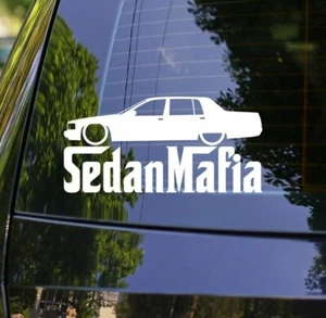 Lowered Sedan Mafia Sticker - for Cadillac Fleetwood 2nd Gen 1993-1996 B52 - Picture 1 of 3