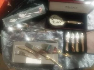 Wallace SERVER Silver Plate/ Godinger/ ISilver) Heartfelt Home. With Cases 12 PC - Picture 1 of 22
