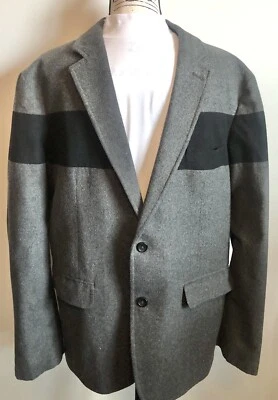 Men’s American Rag Size XL Slim Fit Long Sleeve Gray Black Stripe  - Image 1 of 4