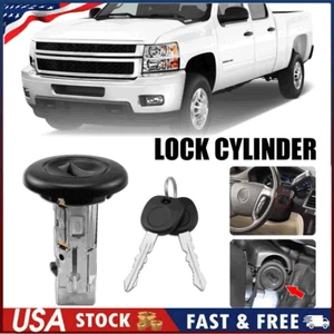 New Ignition Lock Cylinder & Keys for Chevy GMC Silverado Tahoe - Picture 1 of 20