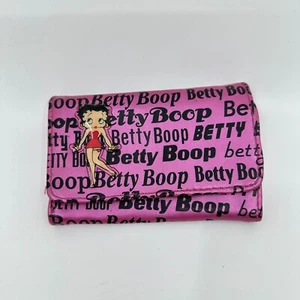 Y2K Betty Boop Wallet Pink Faux Leather Money Card Holder Metallic Indie Sleeze - Picture 1 of 8