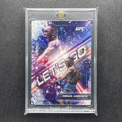 2024 TOPPS CHROME UFC ISRAEL ADESANYA CASE HIT LET'S GO SSP - Image 1 of 2