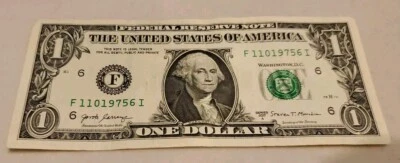 Fancy Serial 1 Dollar Birthday /Anniversary June 11 or November 6, 1975 11019756 - Image 1 of 4