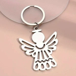 GUARDIAN ANGEL - LARGE HEAVY DOUBLE SIDED KEYRING - OTHERS ARE ALSO LISTED T34 - Foto 1 di 1