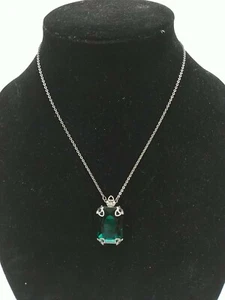 Women's Sorrelli Neckless Green Crystal Pendent... - Picture 1 of 5