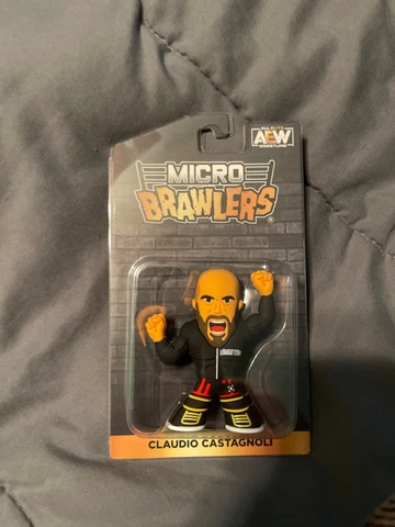 AEW Micro Brawlers CLAUDIO CASTAGNOLI Exclusive All Elite Crate 2023 Wrestling Cover