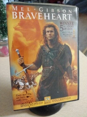 Braveheart (1995) DVD Mel Gibson Sophie Marceau Patrick McGoohan Medieval Epic - Image 1 of 4