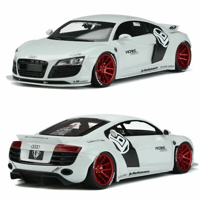 1/18 Audi R8 Liberty Walk LB Works 2019 ледниковый белый каучук от GT Spirit GT325  - Изображение 1 из 4