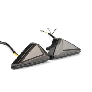 LED Motorcycle Turning Signals Flashing Lights Triangle Flush Mount Waterproof - Picture 1 of 11