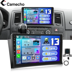 6+128GB Carplay Android 13 Autoradio Navi BT Für VW T5 Multivan 2003-2015 Kamera - Bild 1 von 22