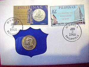 1967 #96 99 FIRMA ERSTTAG ERSTAUSGABE PHILIPPINE 25 SENTIMOS (25 CENTAVOS) - Bild 1 von 4