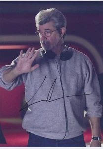 Certificado de autenticidad 12x8 firmado por George Lucas de Star Wars; American Graffiti, Raiders of Lost Ark - Imagen 1 de 4