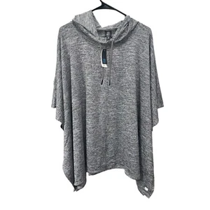 New Gap Gapfit Medium Women’s Dolman Poncho Hooded Pullover short Sleeve Beach - Picture 1 of 13