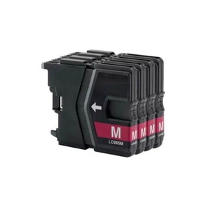 4 cartuchos de tinta magenta compatibles con la impresora Brother DCPJ125 J315W J515W - Imagen 1 de 2