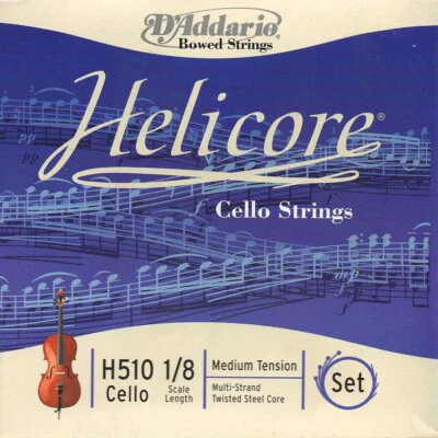 D'Addario Helicore Cello 1/8 String Set H510 - Medium Tension - Image 1 of 2