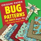 Papier origami 100 feuilles motifs d'insectes 6 (15 CM) : papier origami tuttle :...