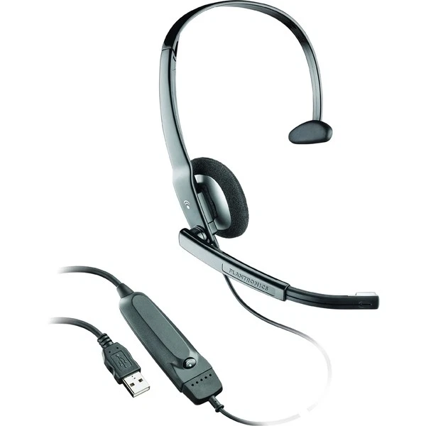 Plantronics .Audio 615M Mono Black Headband USB Headset for Microsoft Lync & MOC - Image 1 of 1